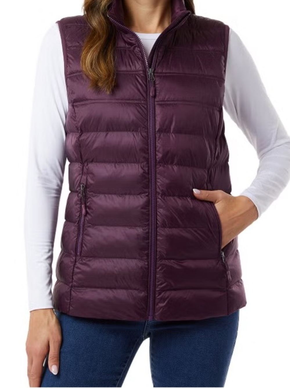 32 Degrees Women's Vest - Dark Purple, Small- NWT